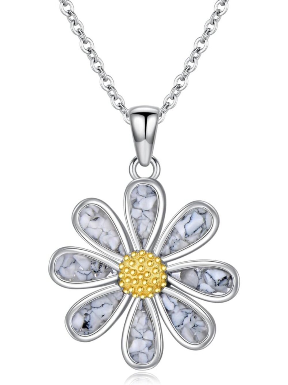Sterling Silver Flower Necklace for Women - Hibiscus, Orchid, Lotus & Daisy